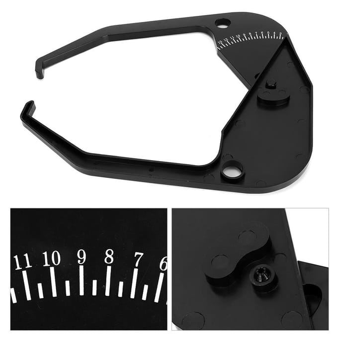 Wielbalanceer Machine Velgbreedte Schuifmaat Meetinstrument Geschikt voor Coats black