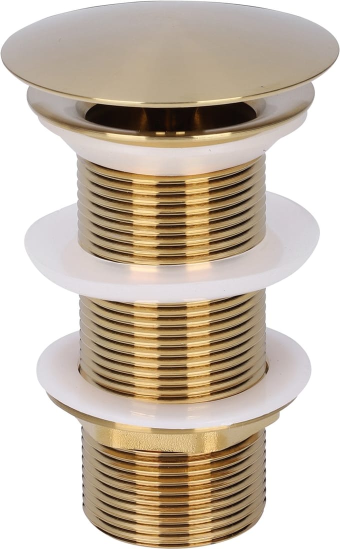 Differnz Afvoerplug Mat Goud - Always Open Mix & Match - Maat: L - Ã˜ 72 mm