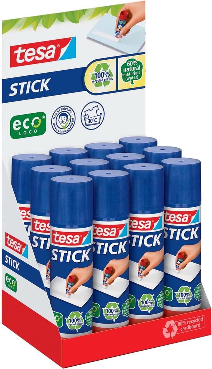 TESA 57026 - Stab - Grün - Leder - Papier 12 Stück (57026-00200-01)