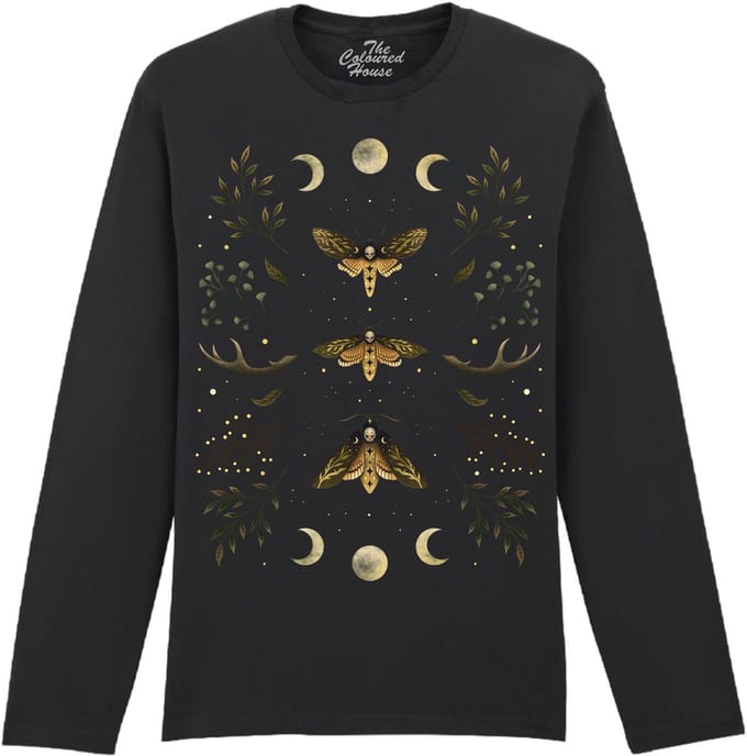 Doodshoofd Mot Death S Head Moth The Coloured House Longsleeve T-shirt M