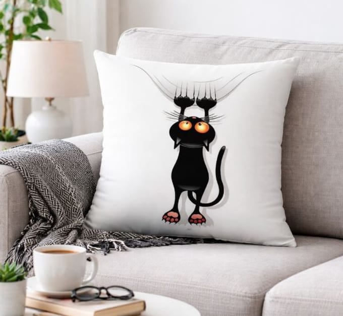 Crazy Cat Collection Kussenhoes - 45x45 cm