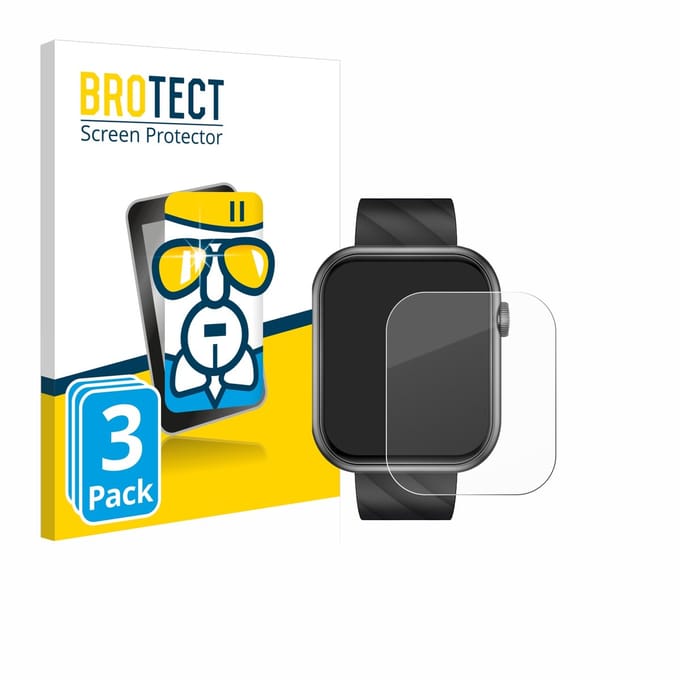 Screenprotector 3 Stuks voor Bekomiya Smartwatch 2" Beschermglas transparant