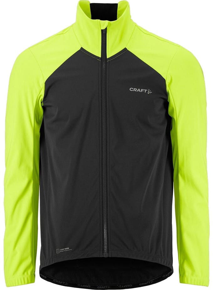 Craft Core Subz 2 Winter Fietsjack Heren - Slate Grey / Fluogeel | Maat: XL