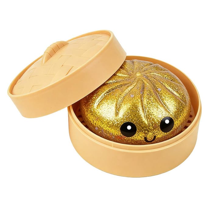 Glitter Dumpling Glitter Dumpling Squishy met Doosje Dumplings Sensorisch Knijpspeelgoed voor Stressverlichting groothandel