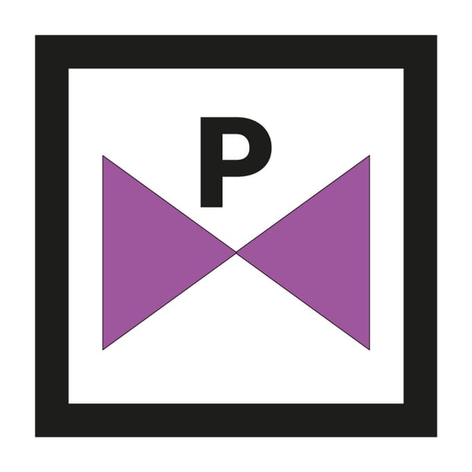 Gevaarlijke producten afsluiter sticker 200 x 200 mm