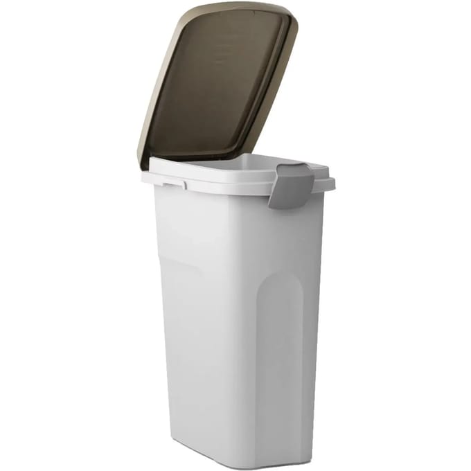 Stefanplast Voerton 25 - L - 39x24x51 - cm - wit - en - bruin