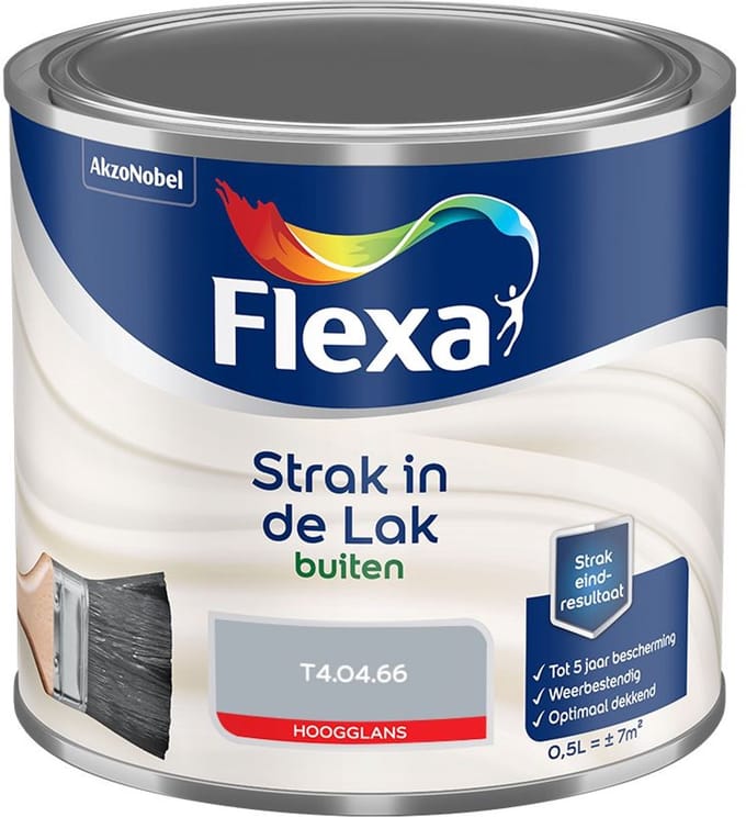 Flexa - Strak In De Lak Buitenlak Hoogglans - T4.04.66 - Mengverf - 500 Ml