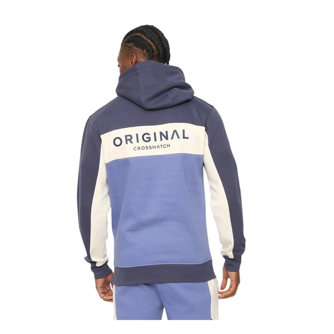 Crosshatch Mannen Castlebay Hoodie (Blauw)