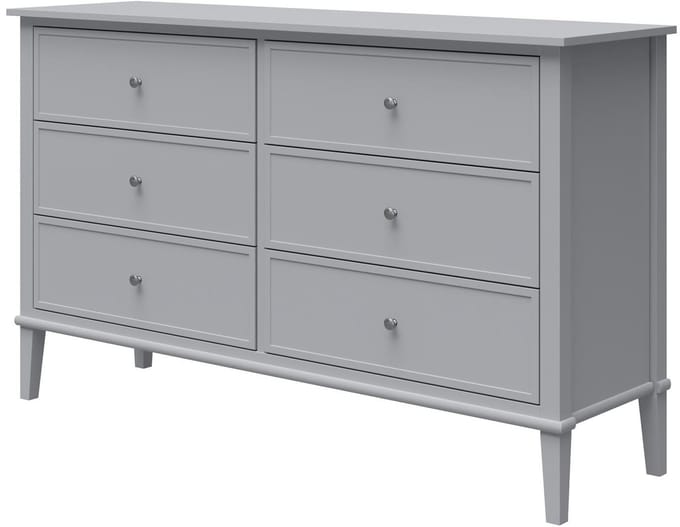 Franklin-Commode - 6-laden - Grijs MDF