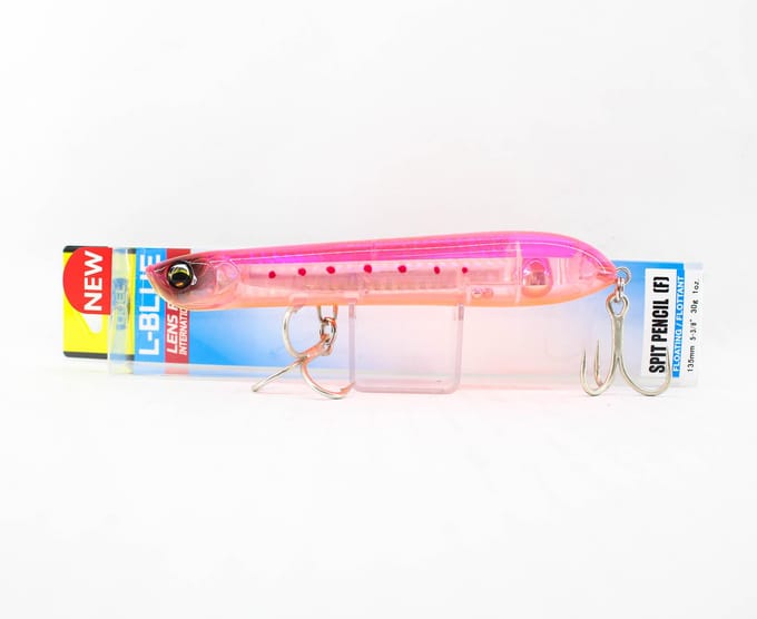 Leurre flottant Yo Zuri Duel L Blue Spit Pencil 135F F1230-HPI (1015) white