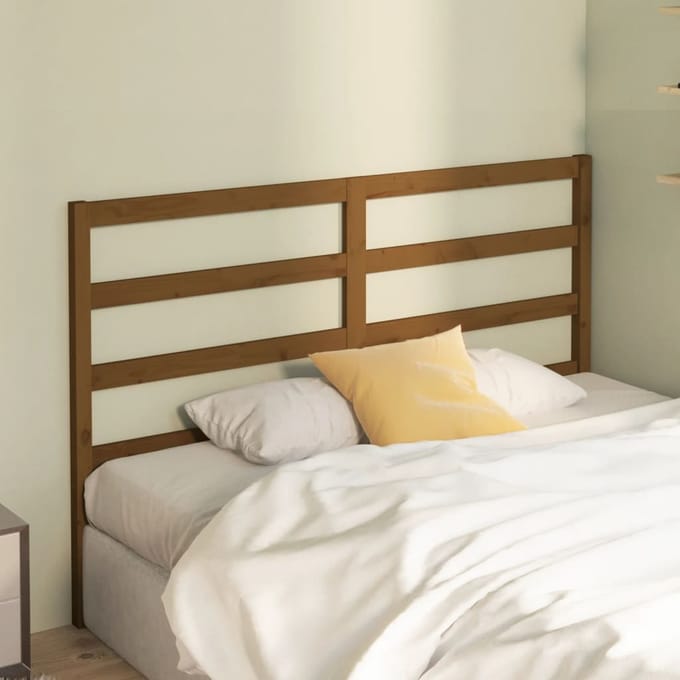 vidaXL - Hoofdbord - 166x4x100 - cm - massief - grenenhout - honingbruin