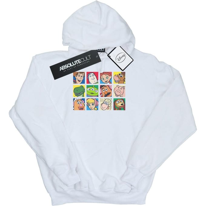 Disney Heren Toy Story Character Squares Hoodie (Wit)