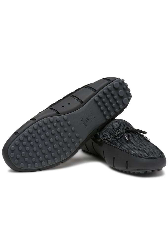 SWIMS Braided Lace Lux Loafer Driver Black/graphite Maat: 40 | Instappers Outlet | Heren | Zwart