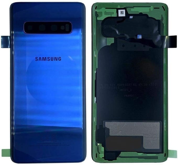 Achterkant Geschikt voor Samsung Galaxy S10 – Premium – Blauw