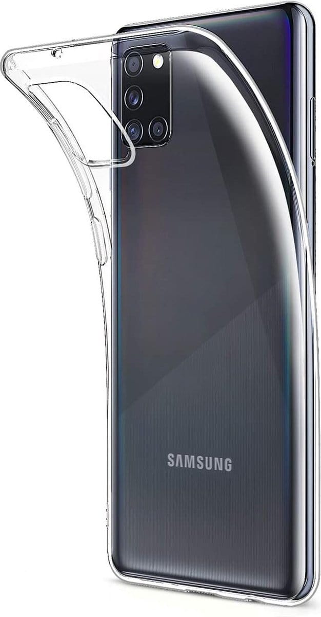 Hoesje voor Samsung Galaxy A31 backcover Shockproof siliconen Transparant
