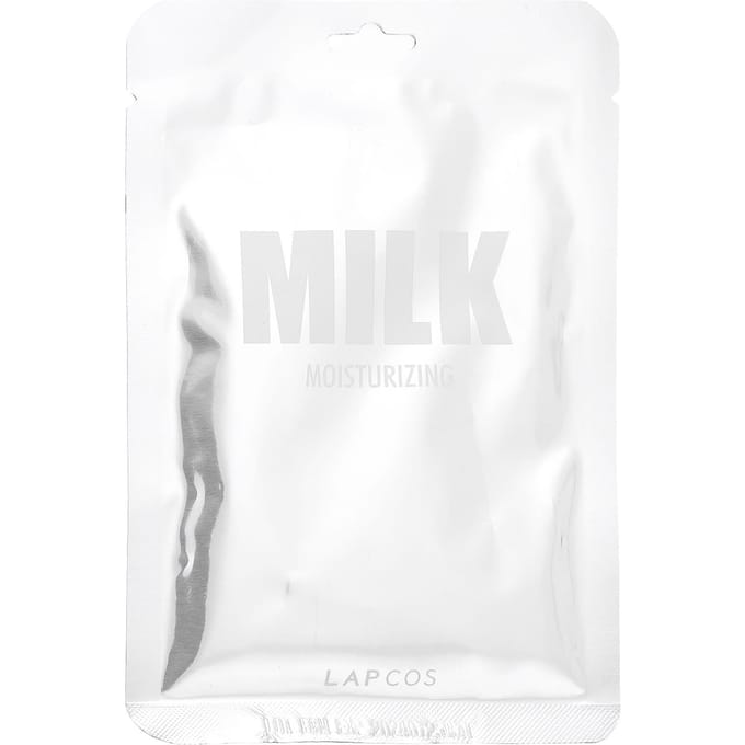 Lapcos Milk Beauty Sheet Mask, hydraterend, 1 sheet, 30 ml (1,01 fl oz) white