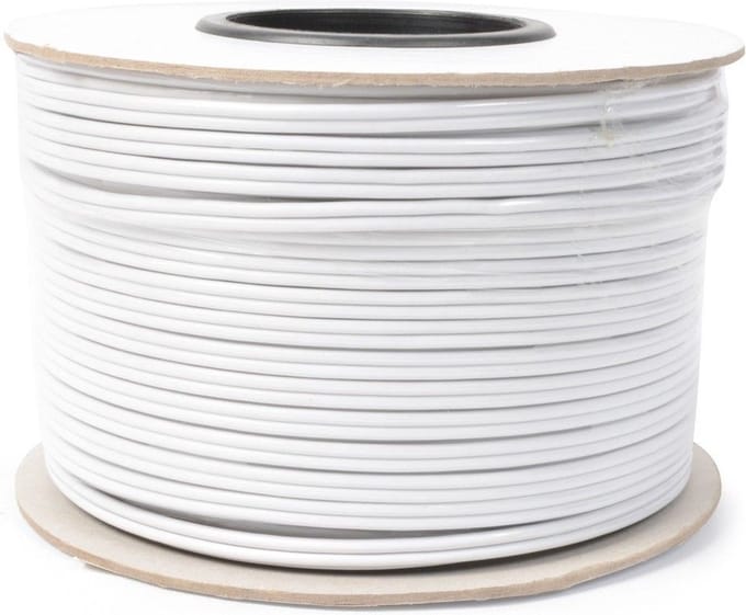 PD Connex Luidsprekerkabel 2 x 1.5mm2 Wit - 100 meter Rol