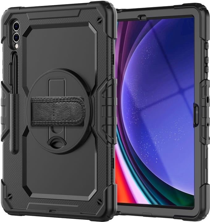 Casecentive Handstrap Pro Hardcase met handvat Surface Pro X zwart