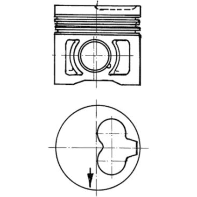 Zuiger KOLBENSCHMIDT 91386630