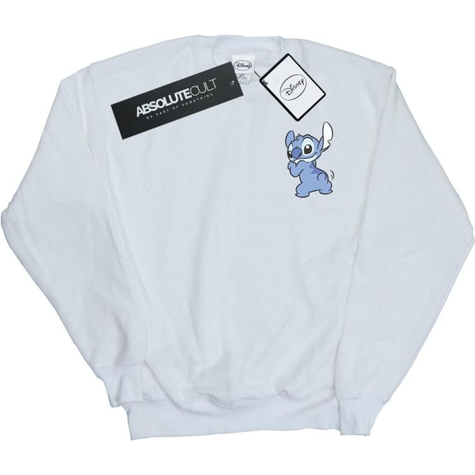 Disney Dames/Dames Lilo And Stitch Rugzijde Borstprint Sweatshirt (Wit)