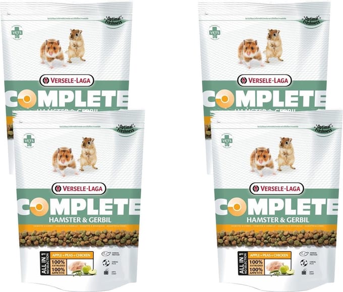 Versele-Laga Complete Hamster & Gerbil - Hamstervoer - 4 x 500 g