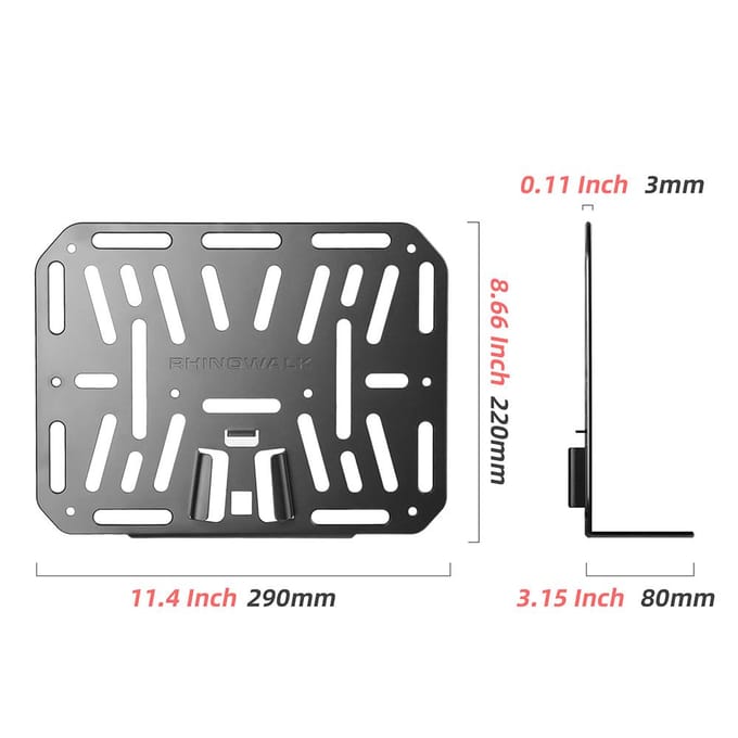 Support avant de vélo pliant, bricolage, adaptateur de Base de sac de vélo, support avant intégré en alliage d'aluminium pour noir