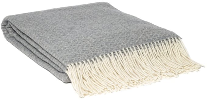 WOOOL Plaid - Kasjmier (Grijs) - 140x200cm | Merino Wol met Kasjmier