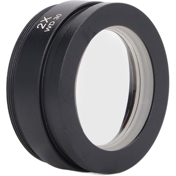 Objectif auxiliaire Alliage d'aluminium 2X Accessoire pour microscope stéréo WD30