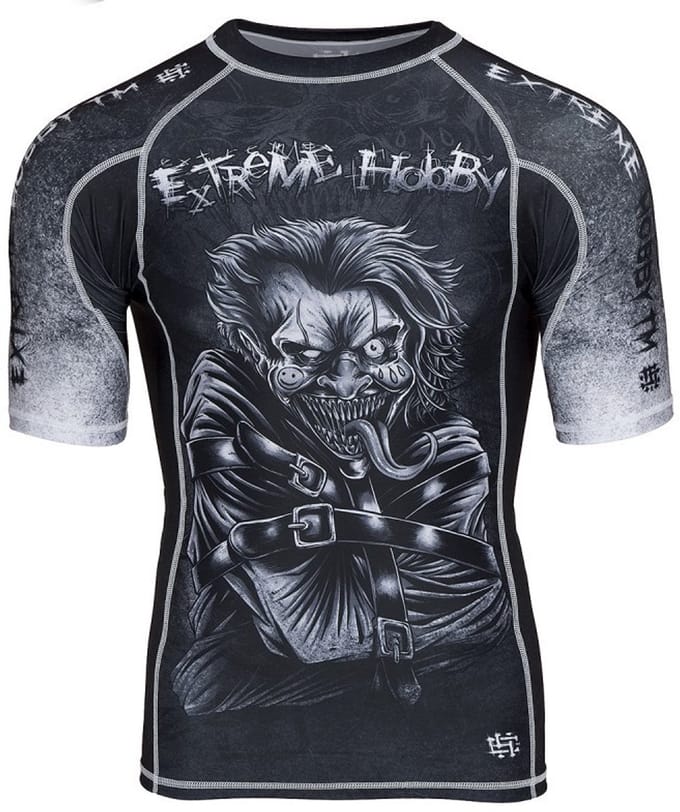 Extreme Hobby Psycho Clown - Rashguard - Korte Mouwen - Compressie - Thermo-regulerend - M