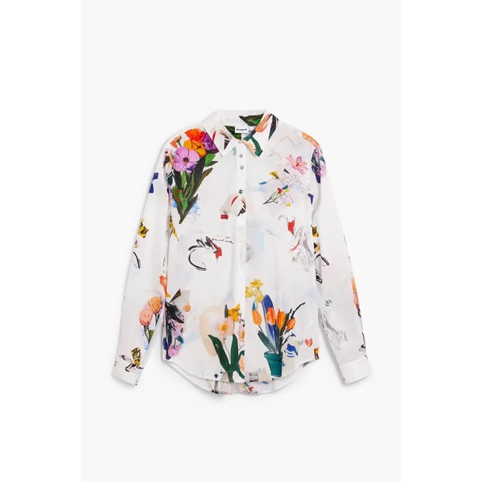 Dameshemd met lange mouwen Desigual Mila