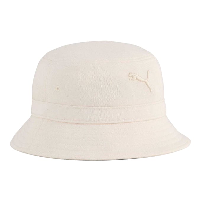 Puma Essentiële Embleem Emmer Hoed (Wit)