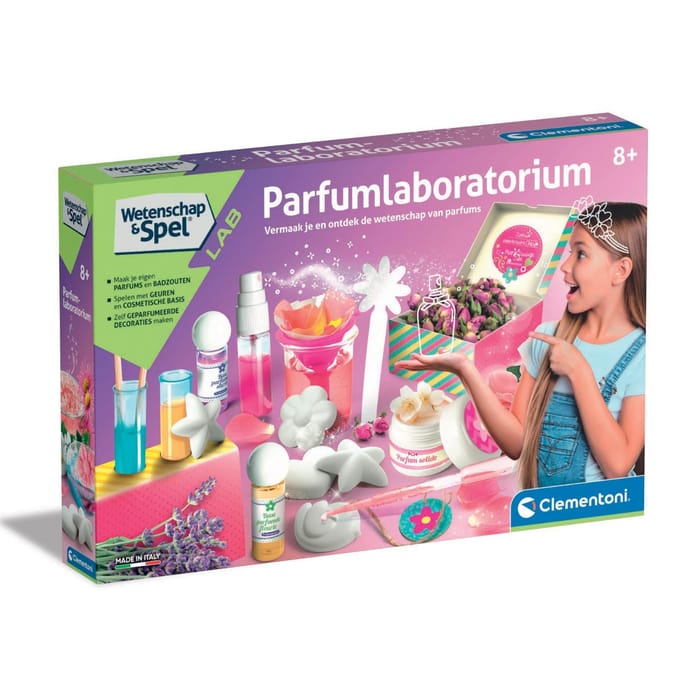 Clementoni Wetenschap en Spel - Parfumlaboratorium - Experimenteerdoos - Kinderparfum - 8+ Jaar