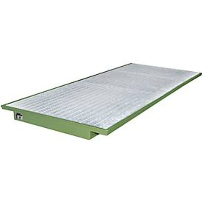 Hangende opvangbakken voor stelling type EHW 3300, groen RAL6011