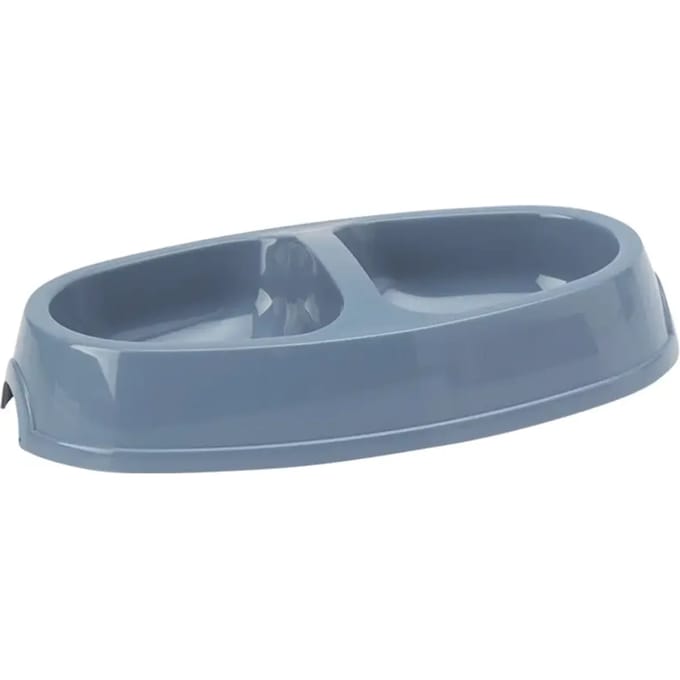 Savic Picnic Twin Cat Feeding Bowl 23.5 x 13 cm 2 x 0.15L