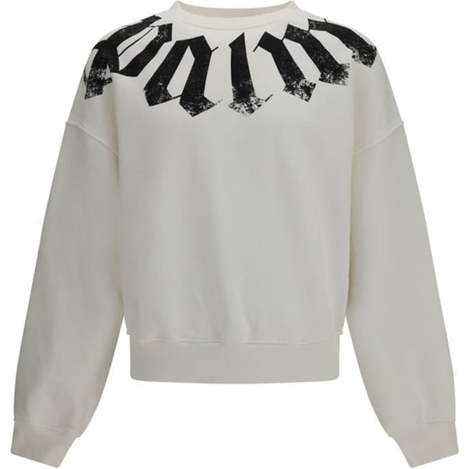 Palm Angels Witte Katoenen Sweatshirt