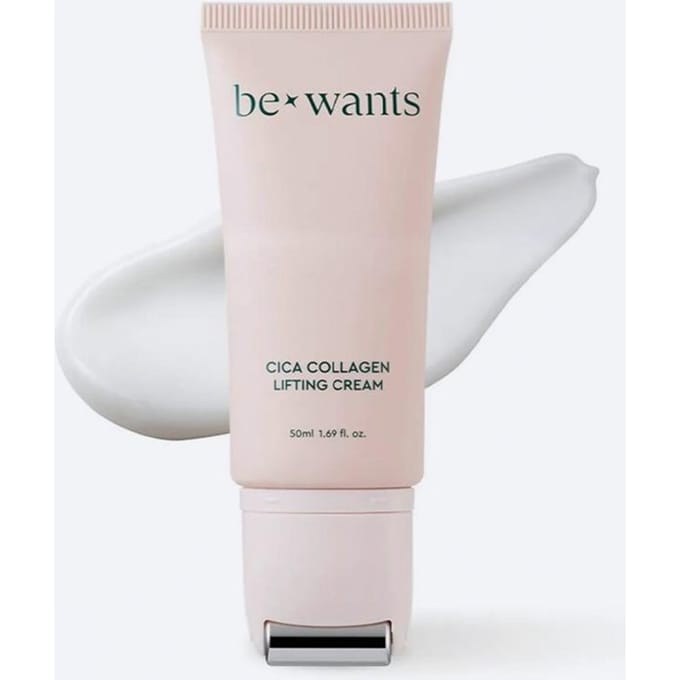 Be Wants Elastische Glow Cica Collageen Gua Sha Lifting Crème 50ml (+ Gratis Proefpakket) white