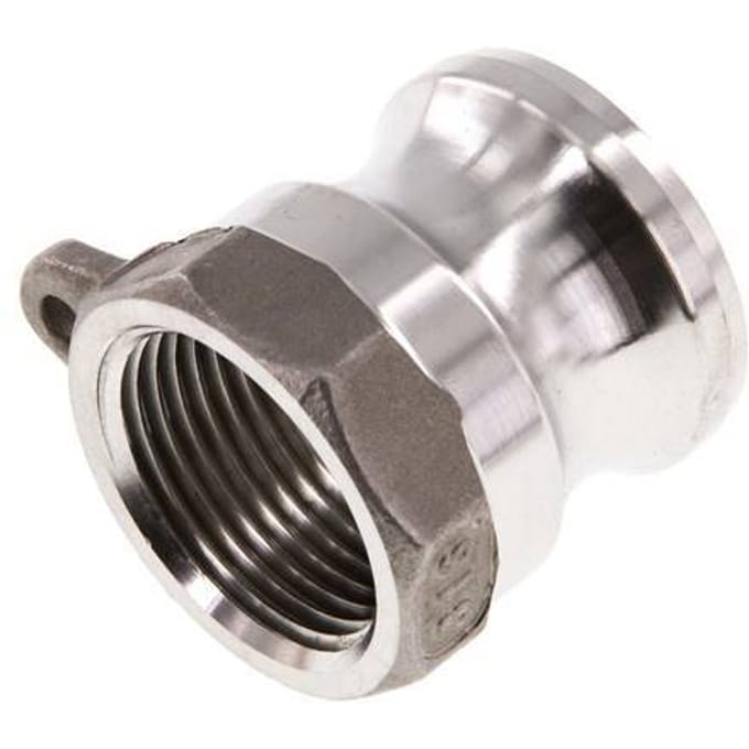 Camlock DN 20 (3/4'') Koppeling RvsRp 3/4'' met binnendraad Type A MIL-C-27487