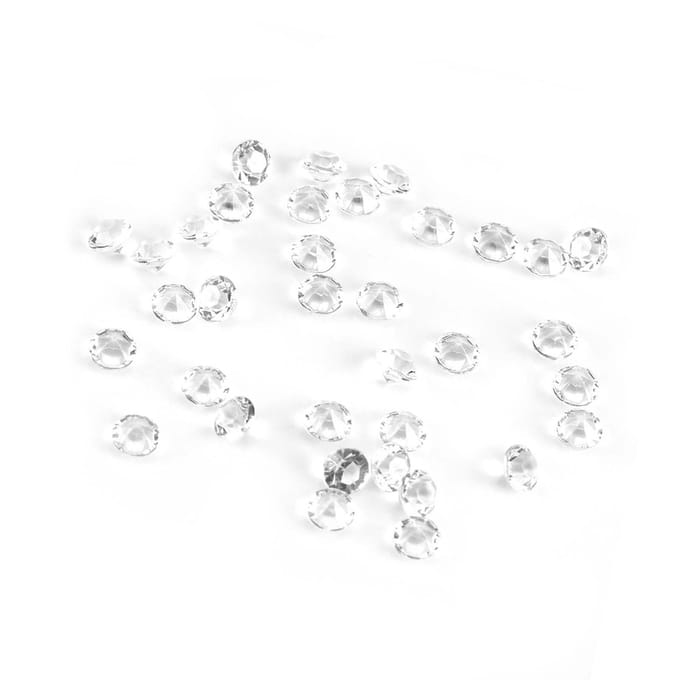 1000 stuks/zak 6 mm heldere acryl kralen vaasvuller bruiloft feestdecoratie DIY ornament accessoires white