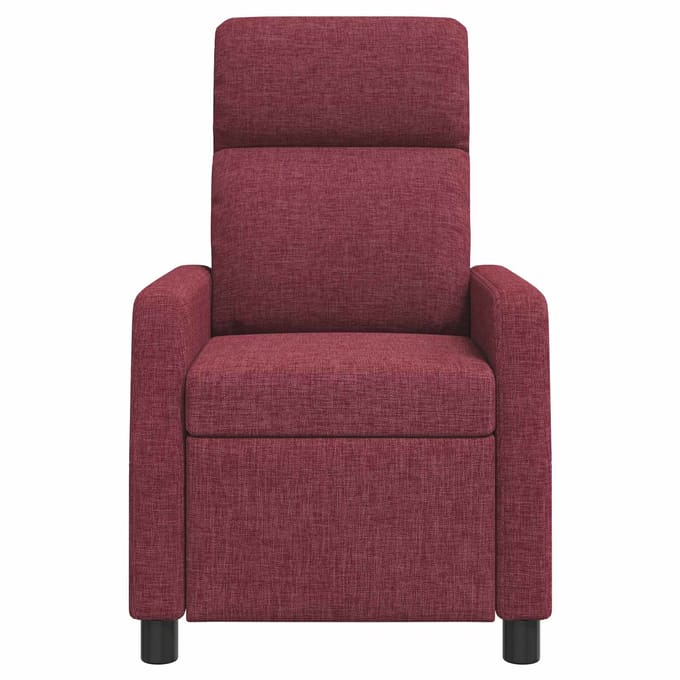 vidaXL - Recliner - Wijnrood - Stof