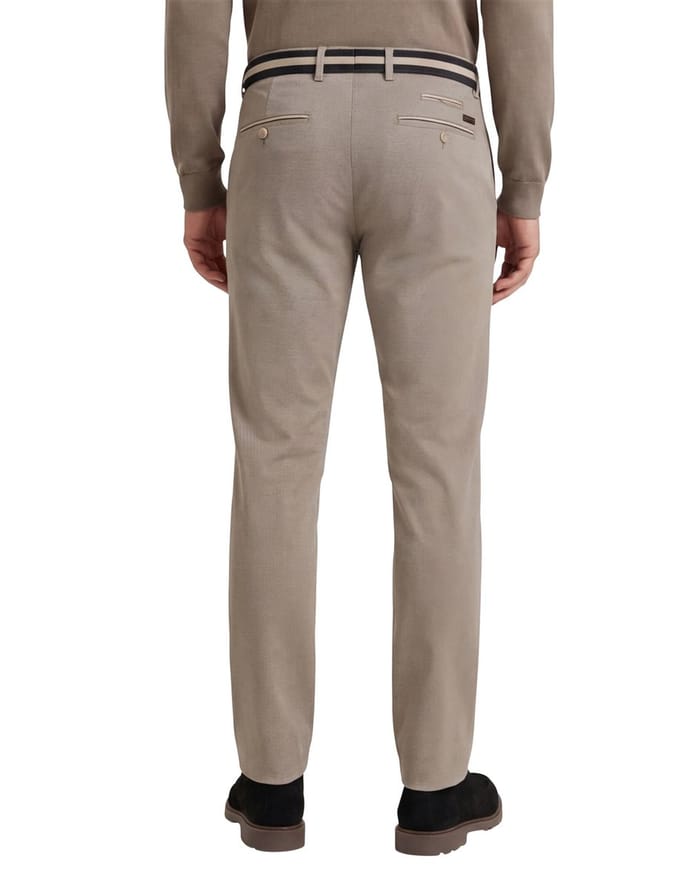 Brax Pantalon bruin katoenen effen