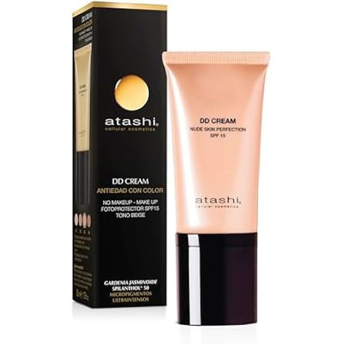 Zonnebrandcrème met Kleur Atashi Celullar Cosmetic Dd DD Crème Spf 15 Beige 50 ml