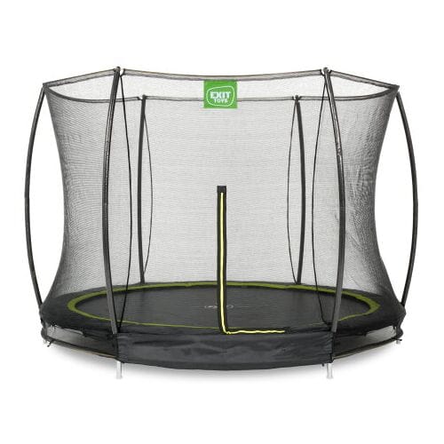 EXIT Silhouette Trampoline ø305cm - met Veiligheidsnet - Inground - Rond - Voor Kinderen - Zwart