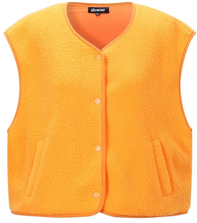 Woven Polyester Fiber Women's Vest Casual Solid Color Fall/Winter