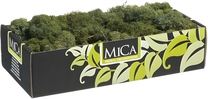 Mica Decorations Rendiermos - 500 gram - donkergroen - hobby mos - decoratie materialen