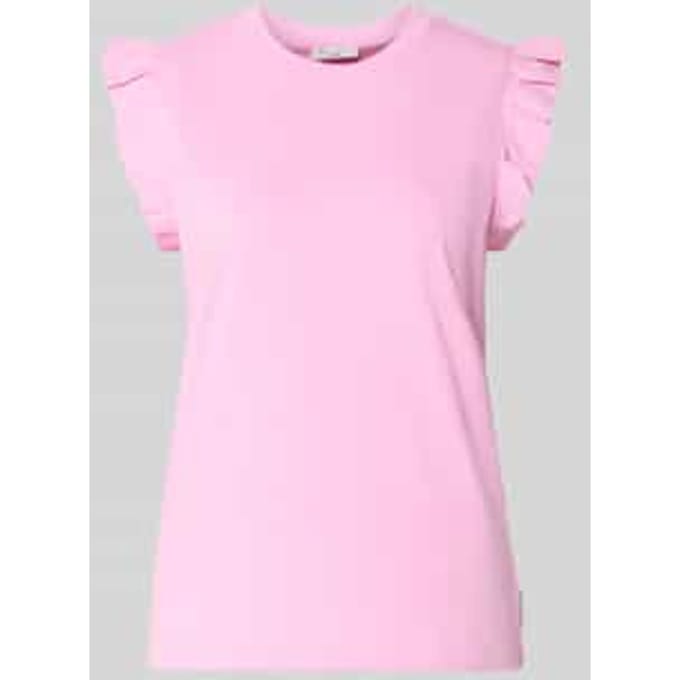 regular fit top van puur katoen