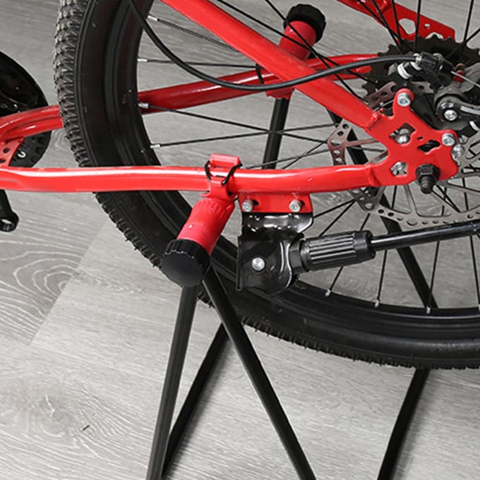 Opvouwbare Parkeerstandaard U-vormig Aluminiumlegering PVC Sterke Draagkracht Vloer Verticale Beugel black