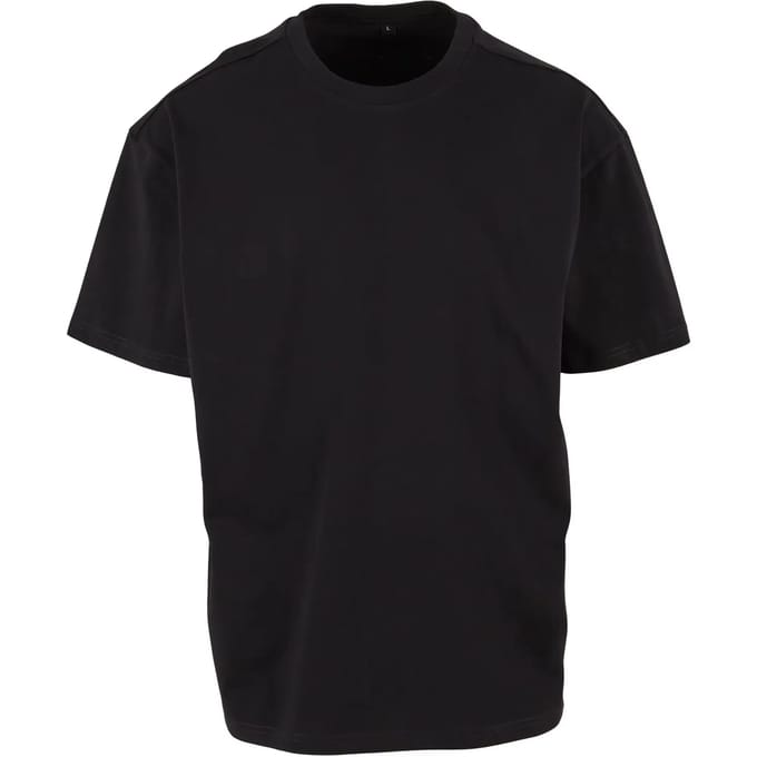 Build your Brand Cotton Loose Tee BY308 - Black - S