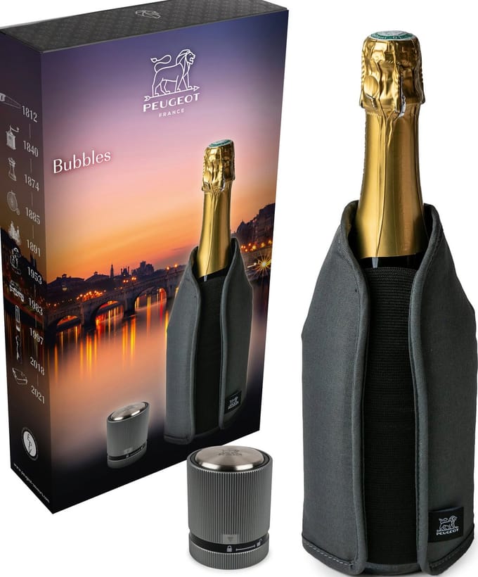 Peugeot Bubbles Geschenkset Frizz - Wijnkoeler En Dop