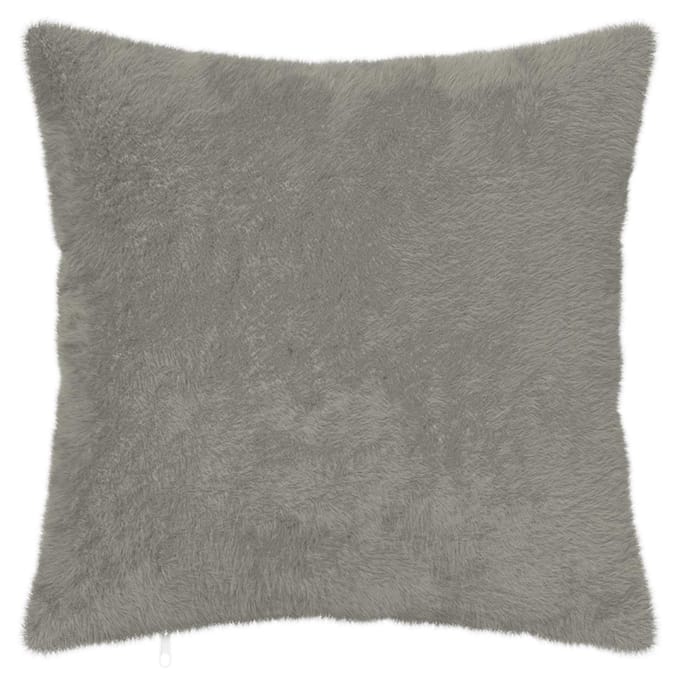 vidaXL - Kussensloop - 6 - st - HEERLEN - Lichtgrijs - 30 - x - 30 - cm - Nep - Konijnenbont
