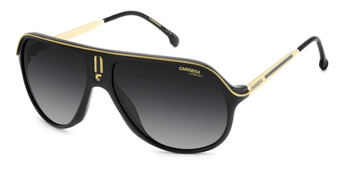 Carrera SAFARI/S BLACK/DARK / GREY SHADED 62/15/135 Unisex Zonnebrillen